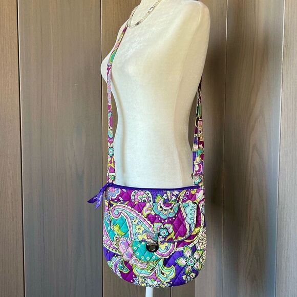 VERA BRADLEY Saddle Hipster Crossbody HEATHER - Picture 1 of 10
